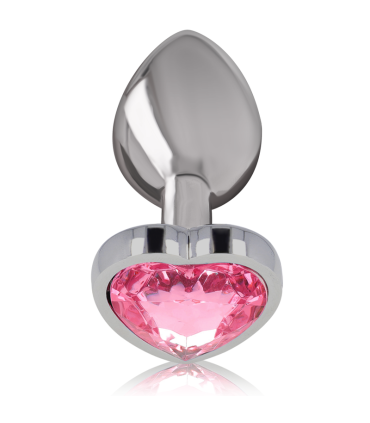 INTENSE PLUG ANAL METAL ALUMINIO CORAZON ROSA TALLA S