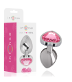 INTENSE - PLUG ANAL METAL ALUMINIO CORAZÓN ROSA TALLA L