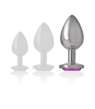 INTENSE PLUG ANAL METAL ALUMINIO CORAZON ROSA TALLA L