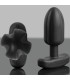 ELECTRASTIM TARTARUS PLUG ANAL SILICONA QUADRIPOLAR NEGRO
