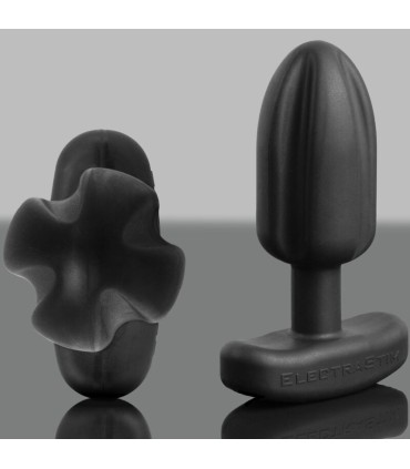 ELECTRASTIM TARTARUS PLUG ANAL SILICONA QUADRIPOLAR NEGRO