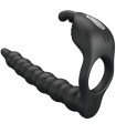 PRETTY LOVE - BLACKNEY ANILLO PENE CON PLUG VIBRADOR NEGRO