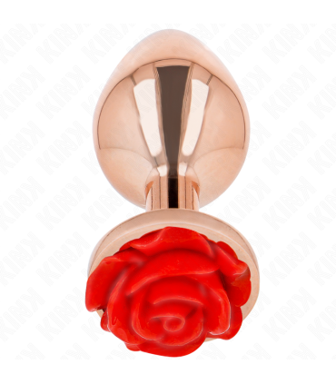 KINK PLUG ANAL ORO ROSADO ROSA ROJA L