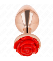 KINK - PLUG ANAL ORO ROSADO ROSA ROJA L