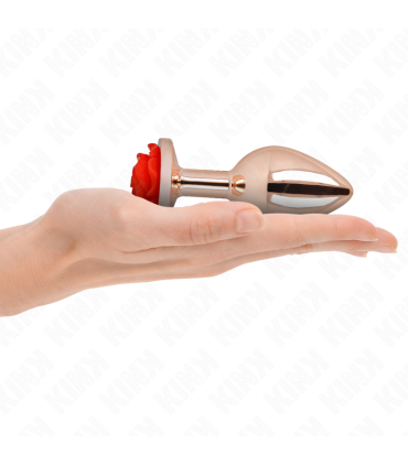 KINK PLUG ANAL ORO ROSADO ROSA ROJA L