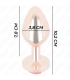 KINK PLUG ANAL ORO ROSADO ROSA ROJA L
