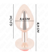 KINK PLUG ANAL ORO ROSADO ROSA ROJA M