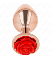 KINK - PLUG ANAL ORO ROSADO ROSA ROJA S