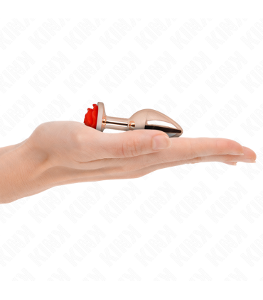 KINK PLUG ANAL ORO ROSADO ROSA ROJA S