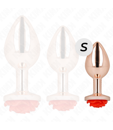 KINK PLUG ANAL ORO ROSADO ROSA ROJA S