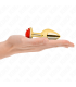 KINK PLUG ANAL DORADO ROSA ROJA TALLA M