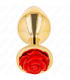 KINK PLUG ANAL DORADO ROSA ROJA TALLA S
