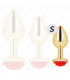 KINK PLUG ANAL DORADO ROSA ROJA TALLA S