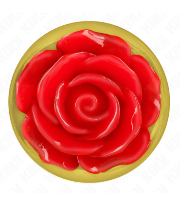 KINK PLUG ANAL DORADO ROSA ROJA TALLA S
