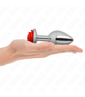 KINK PLUG ANAL ROSA ROJA TALLA L