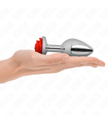 KINK PLUG ANAL ROSA ROJA TALLA L