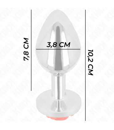 KINK PLUG ANAL ROSA ROJA TALLA L