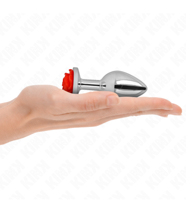 KINK PLUG ANAL ROSA ROJA TALLA M