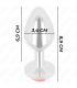 KINK PLUG ANAL ROSA ROJA TALLA M