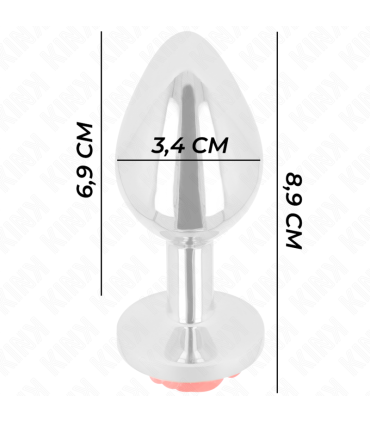 KINK PLUG ANAL ROSA ROJA TALLA M