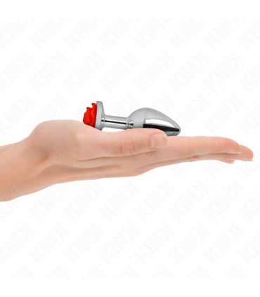 KINK PLUG ANAL ROSA ROJA TALLA S