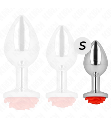 KINK PLUG ANAL ROSA ROJA TALLA S