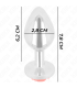KINK PLUG ANAL ROSA ROJA TALLA S