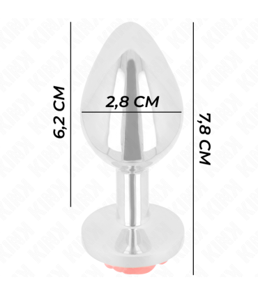 KINK PLUG ANAL ROSA ROJA TALLA S