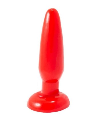 BAILE PLUG ANAL PEQUENO ROJO 15 CM