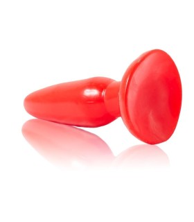 BAILE PLUG ANAL PEQUENO ROJO 15 CM