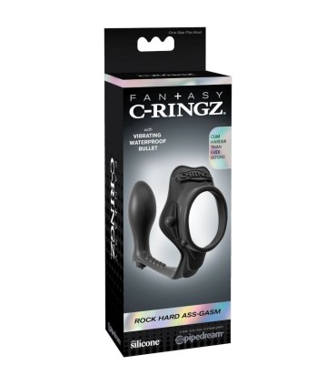 FANTASY C RINGZ ROCK HARD ANILLO POTENCIADOR CON PLUG ANAL