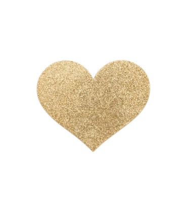 BIJOUX INDISCRETS PEZONERAS FLASH CORAZON DORADO