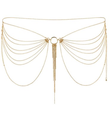 BIJOUX MAGNIFIQUE JOYA DE CADENAS METLICAS PARA CINTURA DORADA