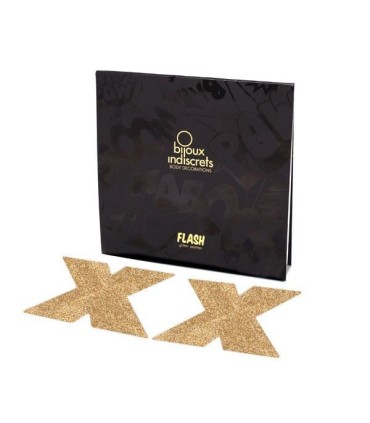 BIJOUX INDISCRETS PEZONERAS FLASH CRUZ DORADO