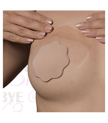 BYE BRA REALZADOR PECHOS CUBREPEZONES DE SEDA COPA D F