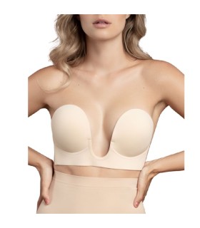 BYE BRA SUJETADOR SIN ASAS EN U BEIGE COPA E