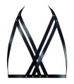BIJOUX INDISCRETS MAZE - SUJETADOR CON CORREAS NEGRO