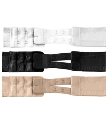 BYE BRA EXTENSORES DE CONTORNO FLEXIBLES 2 GANCHOS 3 UDS