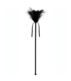 SECRETPLAY PLUMERO PLUMAS NEGRO 40 CM