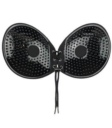 BYE BRA SUJETADOR ADHESIVO ENTRELAZADO NEGRO COPA A