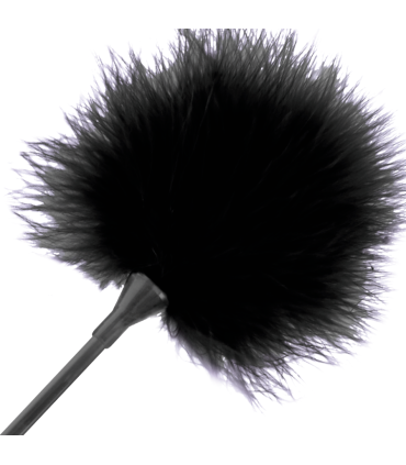 DARKNESS PLUMA ESTIMULADORA NEGRO 42 CM