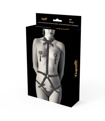 COQUETTE CHIC DESIRE LINGERIE SET CON PEZONERAS DELUXE