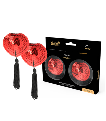 COQUETTE CHIC DESIRE CUBRE PEZONES ROJO