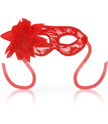 OHMAMA MASKS ANTIFAZ CON ENCAJES Y FLOR ROJO