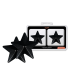 COQUETTE CHIC DESIRE CUBRE PEZONES METAL ESTRELLAS NEGRAS