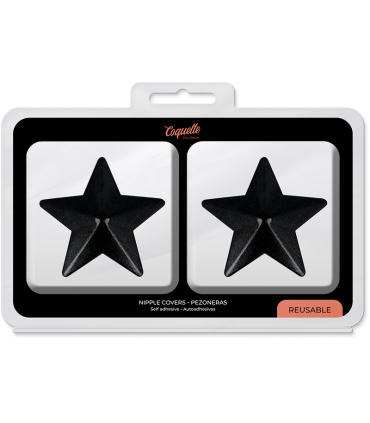 COQUETTE CHIC DESIRE CUBRE PEZONES METAL ESTRELLAS NEGRAS