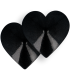 COQUETTE CHIC DESIRE CUBRE PEZONES METAL CORAZONES NEGROS
