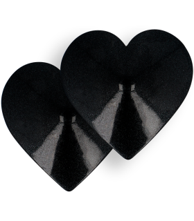COQUETTE CHIC DESIRE CUBRE PEZONES METAL CORAZONES NEGROS