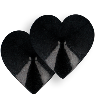 COQUETTE CHIC DESIRE CUBRE PEZONES METAL CORAZONES NEGROS