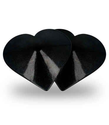 COQUETTE CHIC DESIRE CUBRE PEZONES METAL CORAZONES NEGROS